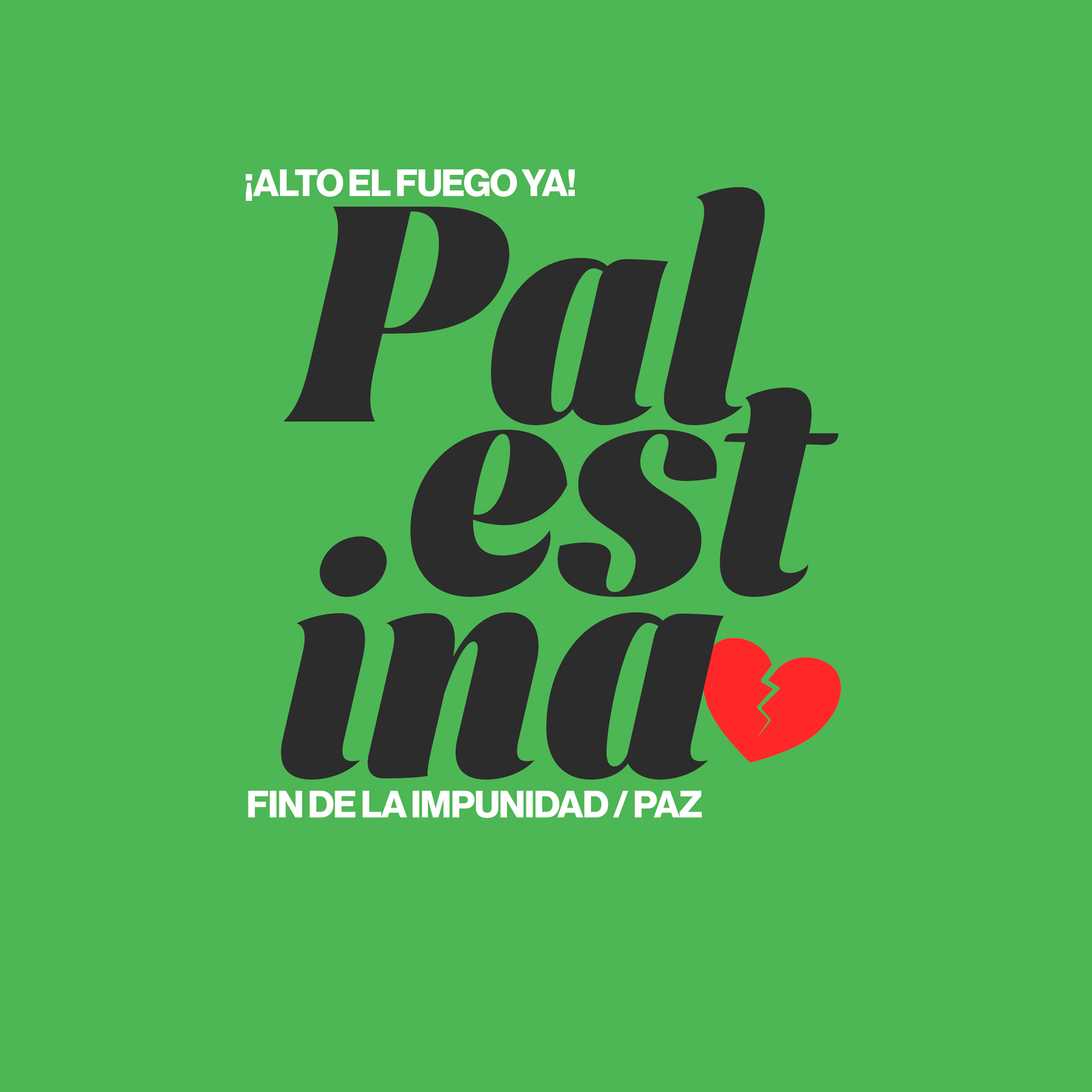 Comunicado: Palestina. Fin de la impunidad/paz